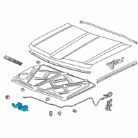 OEM 2019 Chevrolet Silverado 2500 HD Latch Diagram - 84460939