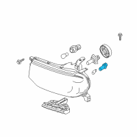 OEM 2012 Nissan Cube Headlamp Socket Assembly Diagram - 26260-8L501