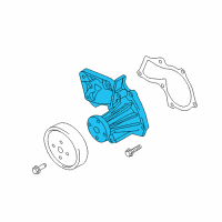 OEM Ford Fiesta Water Pump Assembly Diagram - 7S7Z-8501-C