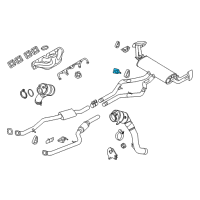 OEM 2015 BMW X5 Bracket For Rear Silencer, Left Diagram - 18-20-7-576-351