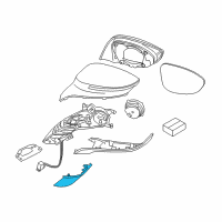 OEM 2016 BMW i8 Mirror Entry Sill, Primed, Outer Left Diagram - 51-16-7-393-271