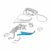 OEM 2014 BMW i8 Lower Housing Section, Primed, Left Diagram - 51-16-7-393-267