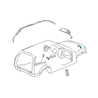 OEM 2009 Cadillac SRX Front Sensor Diagram - 15946933