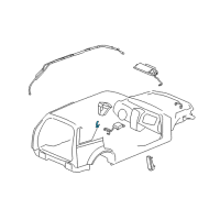 OEM Cadillac SRX Side Sensor Diagram - 10384760