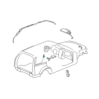 OEM 2007 Cadillac SRX Side Sensor Diagram - 10384760