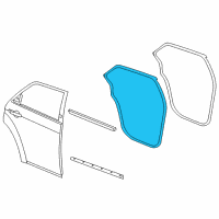 OEM 2010 Chrysler 300 WEATHERSTRIP-Rear Door Mounted Diagram - 5065164AI