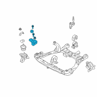 OEM 2009 Hyundai Sonata Engine Mounting Support Bracket Diagram - 21815-3K060