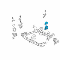 OEM 2008 Hyundai Sonata Bracket Assembly-Roll Stopper, Rear Diagram - 21930-3K000