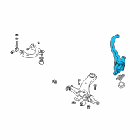 OEM 2005 Hyundai Sonata Knuckle-Front Axle, LH Diagram - 51715-39600