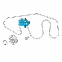 OEM 2017 Nissan Titan Tensioner Assy-Auto Diagram - 11955-EZ30A