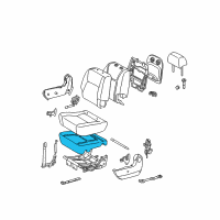 OEM 2010 Toyota Sienna Seat Cushion Pad Diagram - 79135-AE040