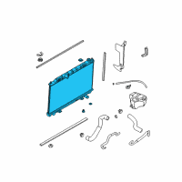 OEM Nissan Quest Radiator Assy Diagram - 21460-5Z000