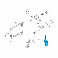 OEM Hyundai XG350 Reservoir Tank Assembly Diagram - 25430-3C050