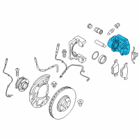 OEM 2018 BMW X4 Front Right Brake Caliper Diagram - 34-11-6-776-784