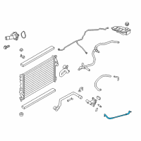 OEM 2015 Ford Escape Outlet Hose Diagram - CB5Z-8K153-B