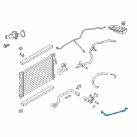 OEM 2012 Ford Explorer Outlet Hose Diagram - CB5Z-8K153-B