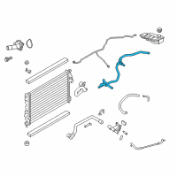 OEM Ford Escape Reservoir Hose Diagram - CV6Z-8075-AA