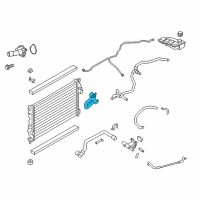 OEM Ford Escape Lower Hose Diagram - CV6Z-8286-N