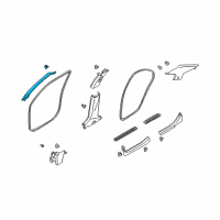 OEM 2000 Nissan Maxima Garnish Assy-Front Pillar, LH Diagram - 76912-3Y110