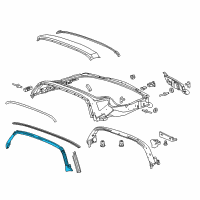 OEM 2018 Chevrolet Corvette Weatherstrip Diagram - 84007386