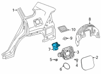 OEM Toyota Lock Actuator Diagram - 77030-48110