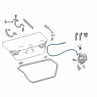 OEM 2022 Toyota Avalon Release Cable Diagram - 64607-06330