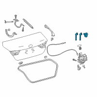 OEM 2022 Toyota Camry Cylinder & Keys Diagram - 69055-06170