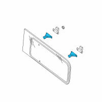 OEM 2012 Nissan NV3500 Hinge Assy-Slide Door Window Diagram - 83302-1PB0A