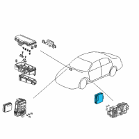 OEM 2001 Honda Accord System Unit, Multi Plex Control (Driver Side) Diagram - 38800-S82-A03