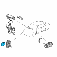 OEM Honda Accord System Unit, Multi Plex Control (Passenger Side) Diagram - 38850-S82-A02