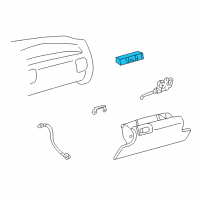 OEM Chevrolet K1500 Lamp Asm-Instrument Panel Compartment Diagram - 15691974