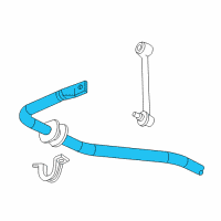 OEM 2016 Chevrolet Tahoe Stabilizer Bar Diagram - 22809843