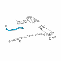 OEM Toyota Venza Front Pipe Diagram - 17410-0V010