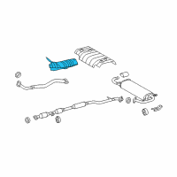 OEM 2013 Toyota Venza Heat Shield Diagram - 58152-0T010