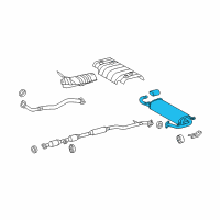 OEM 2013 Toyota Venza Muffler Diagram - 17430-0V012