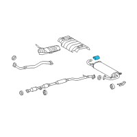 OEM 2012 Toyota Venza Tailpipe Extension Diagram - 17408-0P010