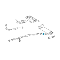 OEM 2014 Lexus IS350 Gasket, Exhaust Pipe Diagram - 17451-0P022