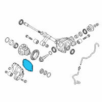 OEM 2018 Nissan Titan XD PACKNG Cover Rear Diagram - 38320-EZ40B