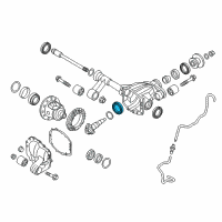 OEM 2017 Nissan Titan Bearing PINION Diagram - 38140-EZ20B