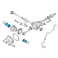 OEM 2020 Nissan Titan Bearing-Differential Side Diagram - 38440-EZ20B