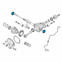 OEM 2017 Nissan Titan Seal Oil Diagram - 38342-EZ40A