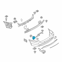 OEM BMW 135is Ultrasonic Sensor Diagram - 66-20-6-935-597