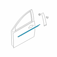 OEM 2015 Ford Focus Belt Weatherstrip Diagram - BM5Z-5821452-B