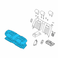 OEM 2016 Kia K900 Cushion Assembly-Rear Seat Diagram - 891003T100KER