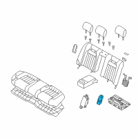 OEM 2017 Kia K900 Heater ECU-Rear Diagram - 895903T001