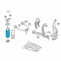 OEM 2017 Dodge Durango Front Coil Springs Diagram - 68333768AA