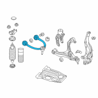 OEM 2018 Jeep Grand Cherokee Front Upper Control Arm Left Diagram - 68291037AB