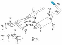 OEM Ford EXTENSION - EXHAUST PIPE Diagram - ML3Z-5202-D