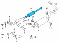OEM 2022 Ford F-150 EXTENSION - EXHAUST PIPE Diagram - ML3Z-5A212-C