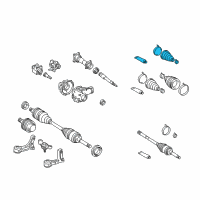 OEM 2000 Toyota Tundra Outer Boot Diagram - 04438-0C010